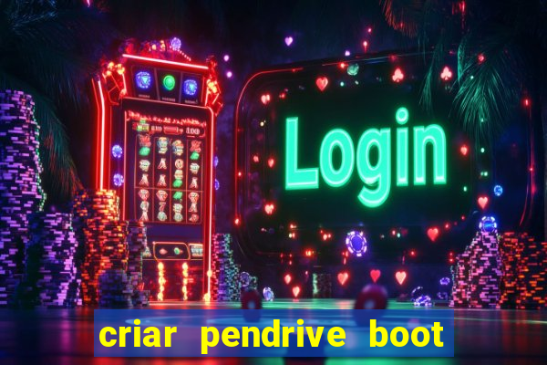 criar pendrive boot windows 10